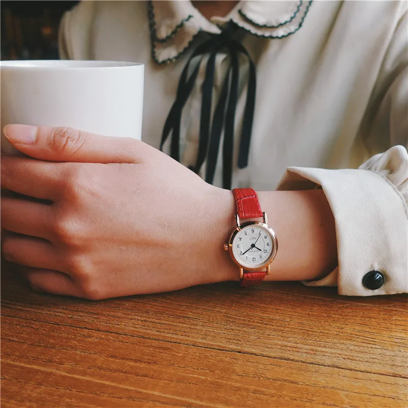 Bambuko Mazgas Derliaus Oda Moterų Mažųjų Laikrodžiai Dizaineris Mėlyna Rodykle Paprastas Skaičius Dial Mados Ponios Kvarcinius Laikrodžius