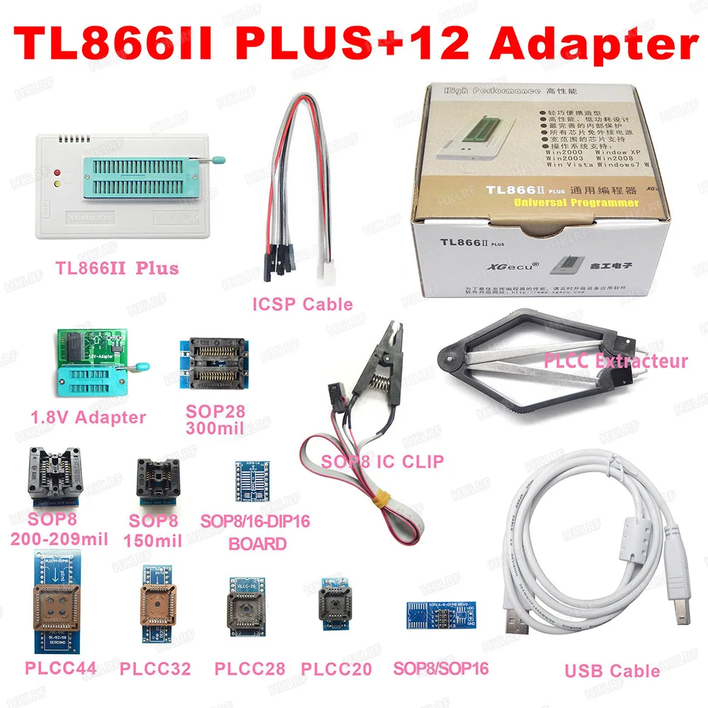 XGECU Originalus Naujas MiniPro TL866II PLIUS Programuotojas Didelės Spartos USB IC EEPROM BIOS Support FLASH\EEPROM\MCU SVP\PL