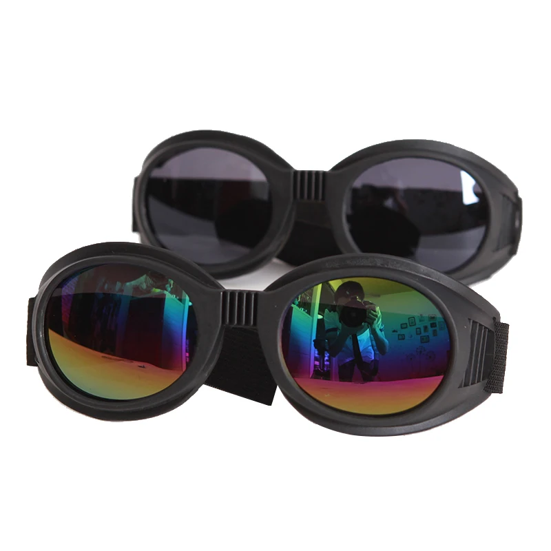 Antrojo pasaulinio KARO Vintage stiliaus motociklų apsauginiai akiniai Pilotas Motociklą akiniai Retro Jet Šalmas, Akiniai 4 spalvų objektyvas