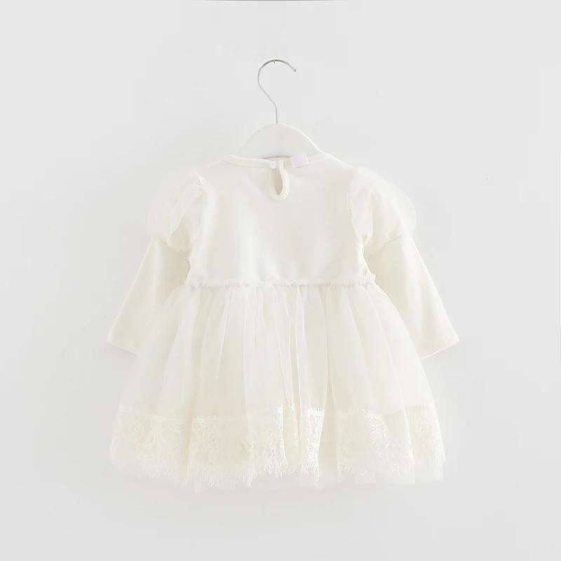 2020 m. Pavasarį Susikūrusios Princesė Kūdikių Mergaičių Suknelė Šalis Gimtadienio Nėrinių Suknelė Sluoksniuotos Rankovėmis Krikšto Lankas Tiulio Vestuvių Suknelės 0-2Y