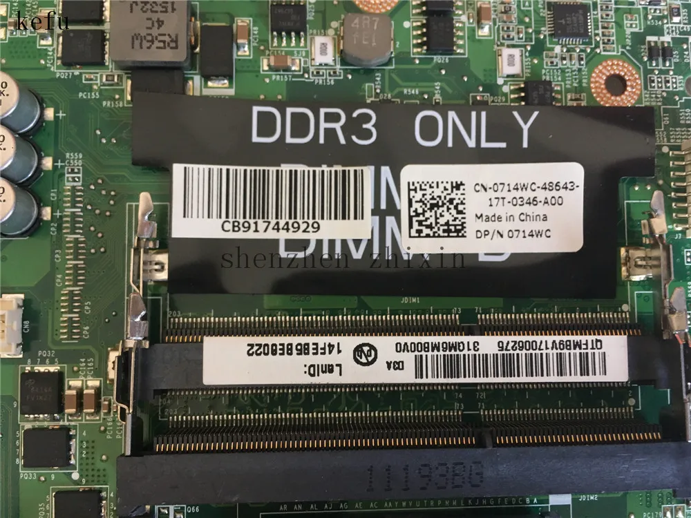 Už dell XPS L502X Nešiojamą kompiuterį plokštė HM67 714WC 0714WC DDR3 Su GT540M 2G Grafinis bandymas geras
