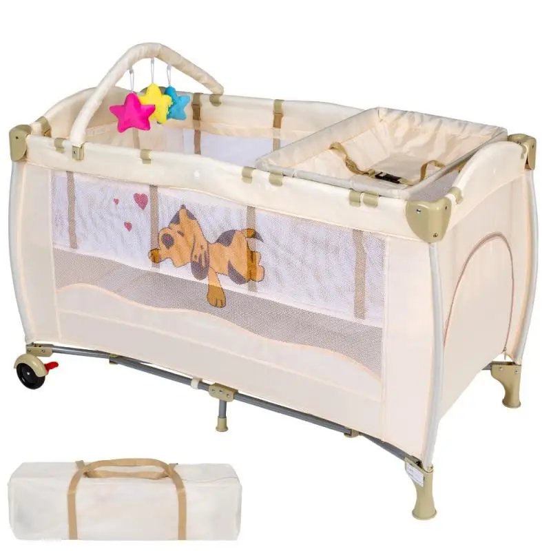 Lovelę Patalynės Kelionės lovelė Vaikui nešiojamų lova lauko Multi-funkcija kelionės nešiojamas kūdikis Blogai lankstymo kūdikiams mažas žaidimas lova HWC