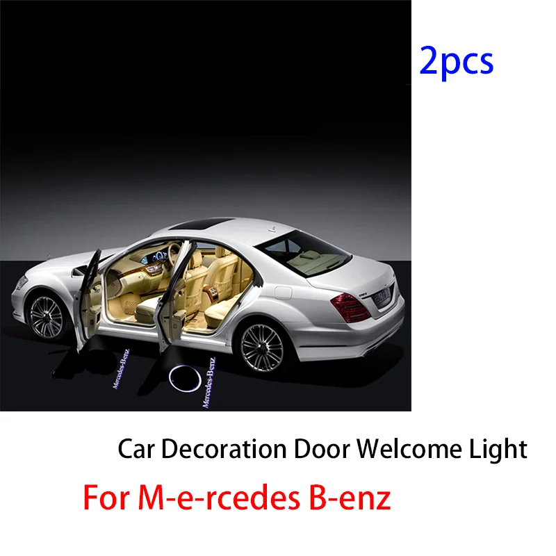 2vnt skirti Mercedess Benz AMG GLC GLE E CLA GLA W204 W205 W203 W213 W176 W211 W209 SLK R171 Automobilių Apdailos Durų Sveiki Lempa Prekes