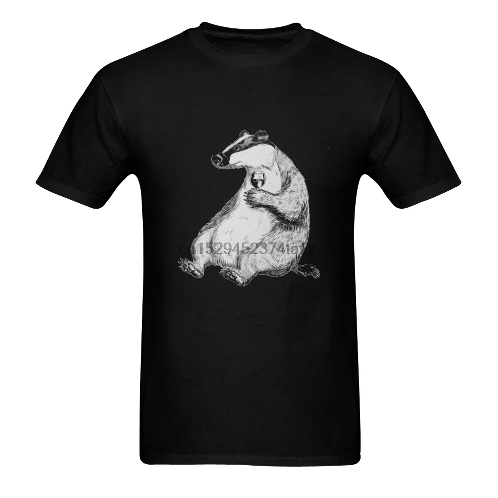 Barsukas su Vyno Klasikinio vyriški T-shirt (JAV Dydis)