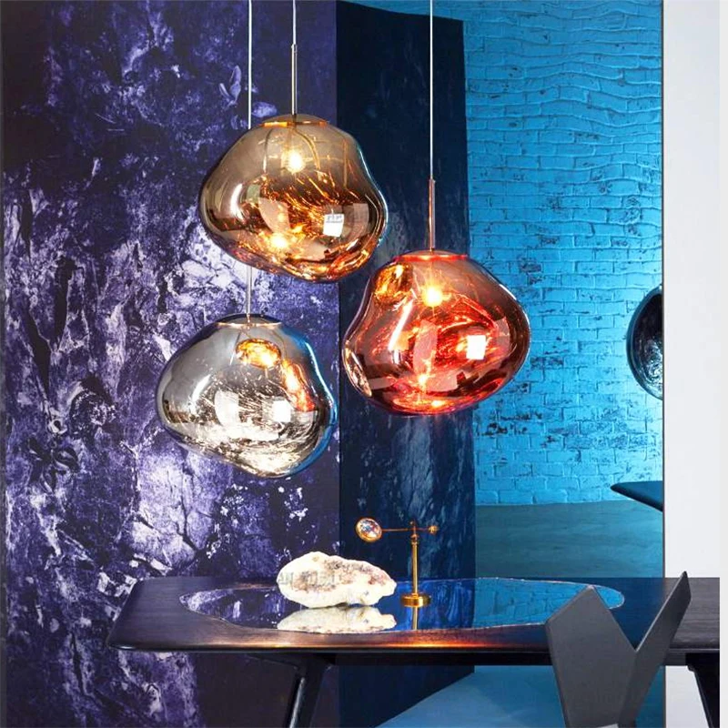 Šiaurės Stiklo Dizainas LED Pakabukas Apšvietimas, Baras, Restoranas priedai veltiniams, vilna Lempa Couture kambarį Įrenginiai Lavos Spalvos Stiklo Kabo Lempa