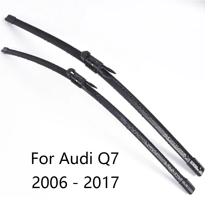 Automobilio priekinio, galinio Stiklo Valytuvų Mentės Audi Q7 forma 2006 m. 2007 m. 2008 m. 2009 m. 2010 m. 2011 m. 2012 m. 2011 m. iki 2017 m. Automobilio Priekinio stiklo valytuvų Gumos