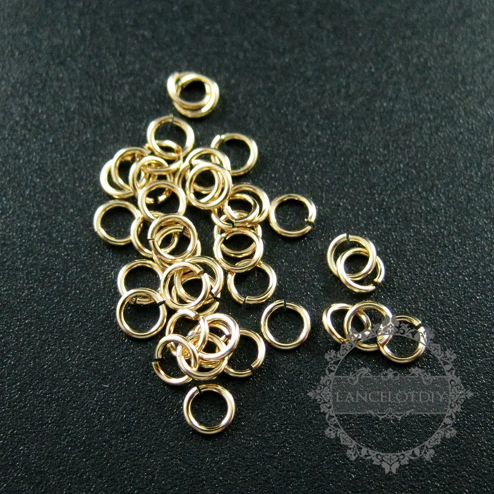 24gauge 0.5x3mm aukso užpildytas aukštos kokybės spalvos ne suteršta vienas šuolis žiedas 