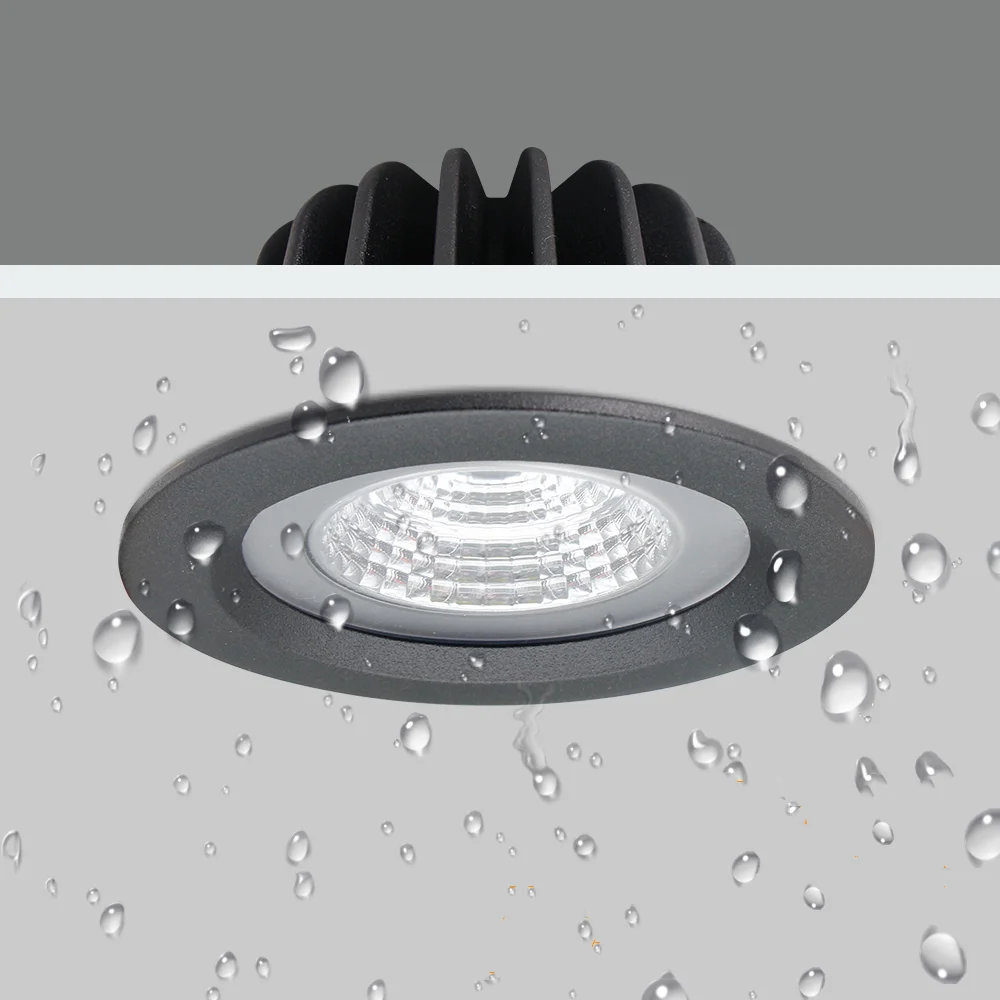 IP65 Vandeniui atspari Ugniai atspari LED Downlight 15W 12W 7W 5W Įleidžiamas LED Lempos Vietoje Šviesos diodų (LED) už sauna, garų pirtis, virtuvė, vonios kambarys