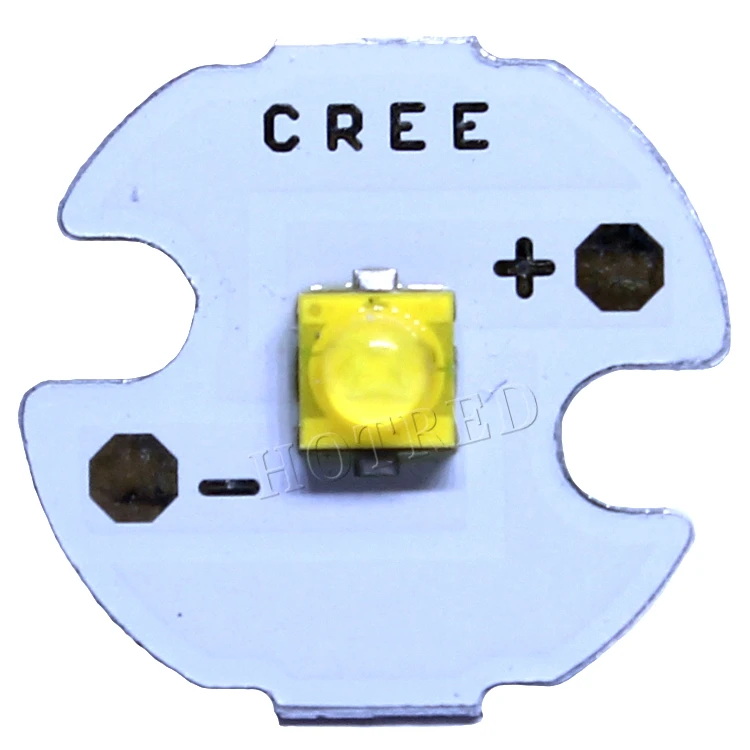 10vnt Cree XTE LED XT-E 1-5W LED Spinduolis Šiltai Balta 3000-3200K; Šaltai Balta 6500-7000K; Royal Blue 450-452nm LED 20MM PCB