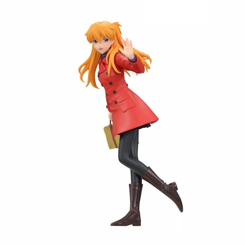 Originalus EVA 1/8 Modelis Žaislas Veiksmų Skaičius, Anime Asuka Langley Soryu Žiemos Drabužių Kolekcines, Statulėlės Statula 22cm Anime Duomenys