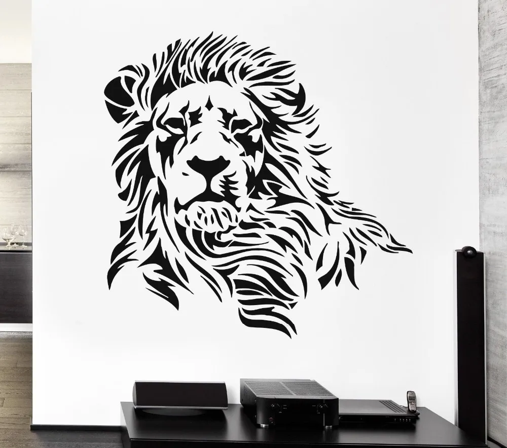 3D Liūtas Sienų Lipdukai Gražus Plėšrūnų Gyvūnų Genčių Zoologijos sodas Vinilo Lipdukai Namų Dekoro Vaikams Miegamasis YY012