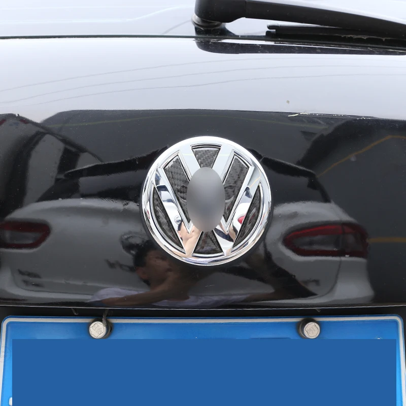 Rea Anglies Pluošto 3D Lipdukas, Galiniai Durų Logotipą Volkswagen Touareg 2011-2018 Išorės apdailos Priedai 6pcs