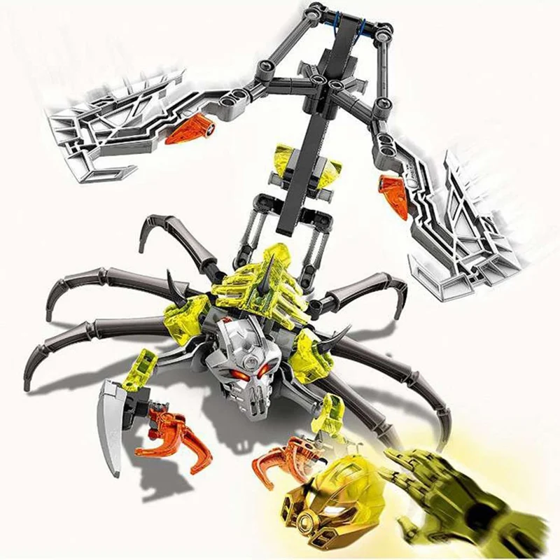 Bionicle Kaukolė Skorpionas Blokai Suderinama su 70794 Bionicle Robotas Duomenys Plytos 
