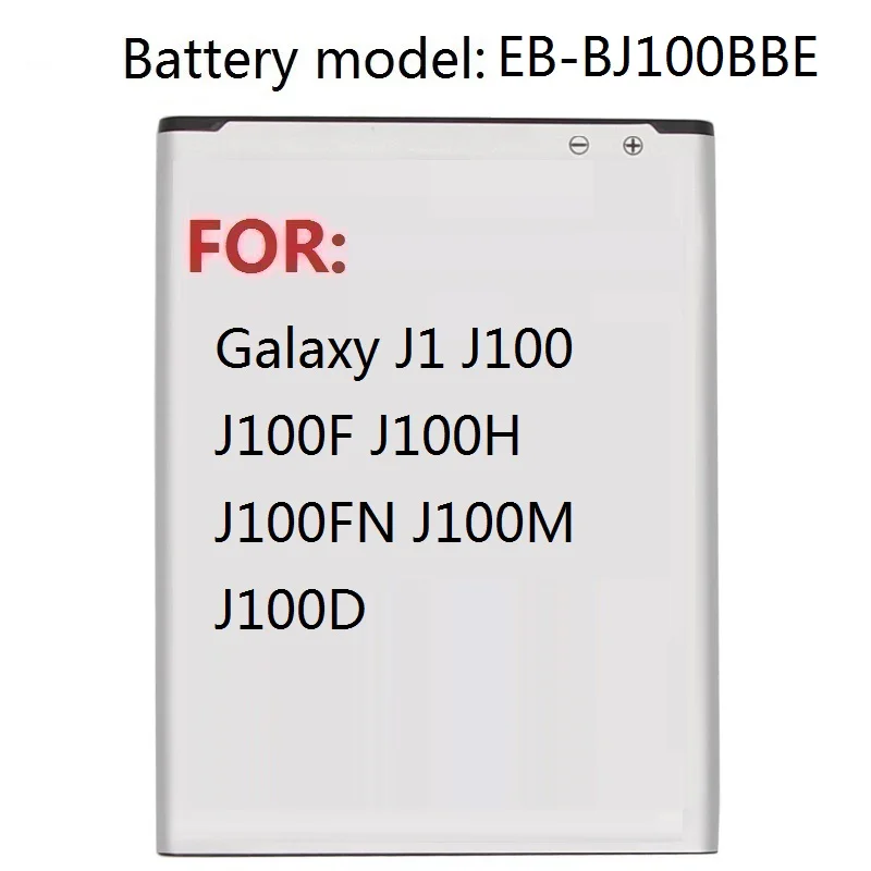 Baterijos Samsung Galaxy J1 (VERSIJA) J100 J100F J100H J100FN J100M J100D EB-BJ100BBE 1850mAh