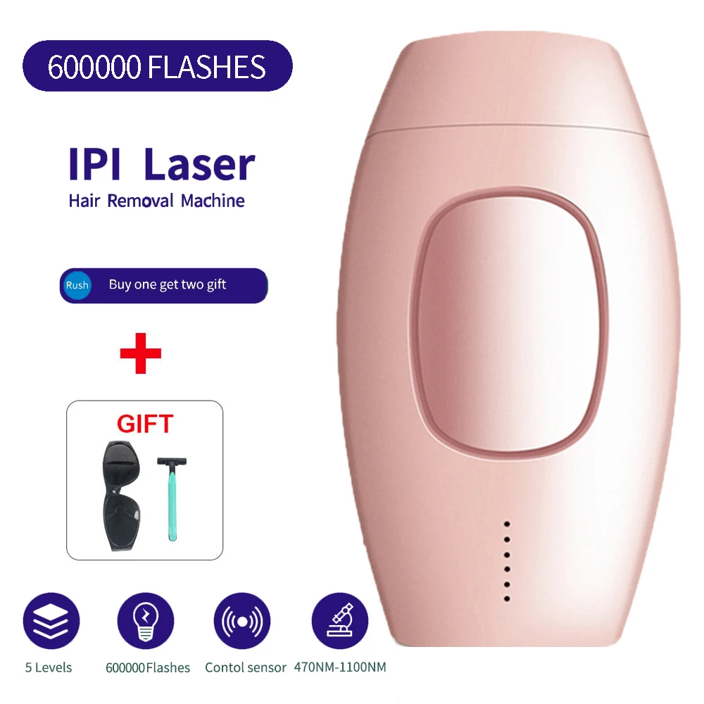 IPL Plaukų Šalinimo Lazeriu Epiliatorius Nuolatinis 600000 Flash su LCD Touch Kūno, Kojų, Bikini Žoliapjovės Photoepilator Moterų Depiliavimas