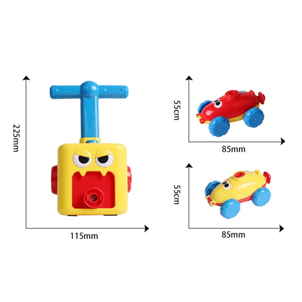 Vaikai Inercinės Energijos Kamuolys Automobilių Mokslo Eksperimentas Žaislas Puzzle Įdomus Inercinės Mini Plastiko Pripūtimo Oro Balionas Siurblys, Galia Žaislas