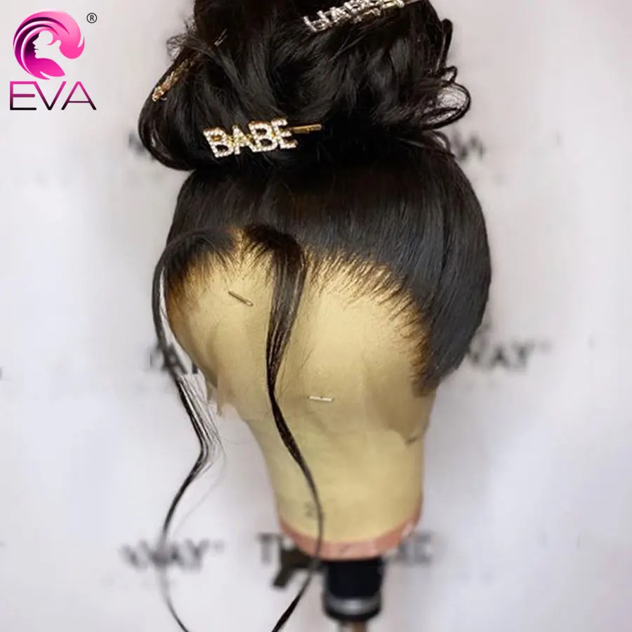 360 Nėrinių Priekinės Peruką Prieš Nupeštos Balinti Mazgų Perukai Brazilijos Remy Tiesiai Nėriniai Priekiniai Žmogaus Plaukų Perukai Už Juodaodžių Moterų Eva Plaukų