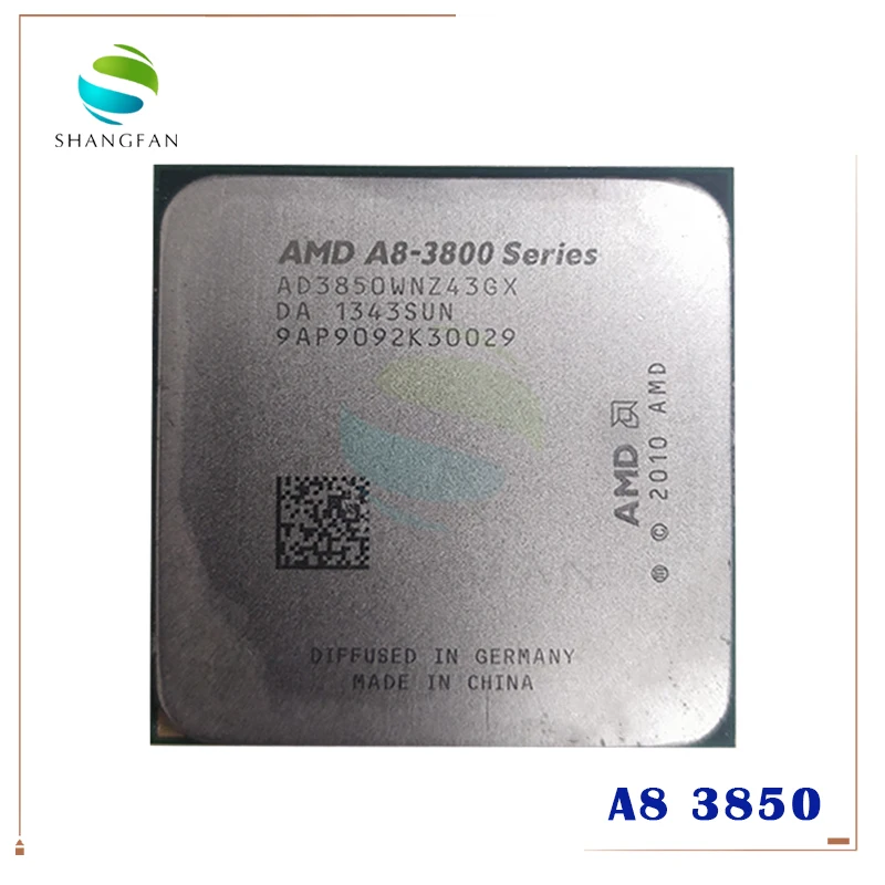 AMD A8-Series A8 3850 A8-3850 2.9 GHz 100W Quad-Core CPU Procesorius AD3850WNZ43GX A8 3850K Socket FM1/ 905pin
