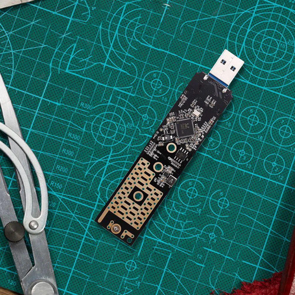 NVMe į USB Adapteris RTL9210 Chip M. 2 M2 SSD į USB 3.1 Tipo Kortelės NGFF PCIe Pagrįstas Klavišą M Kietąjį Diską Keitiklį Skaitytuvas