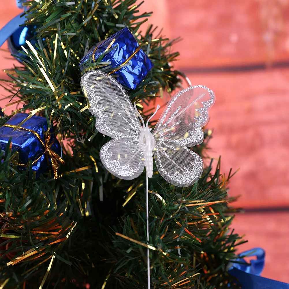 12 Vnt modeliavimas 7cm drugelis Kalėdų eglutė Naujųjų Metų Kalėdų papuošalai, namų Kalėdų dekoracijos, Amatų Dovana Vaikas