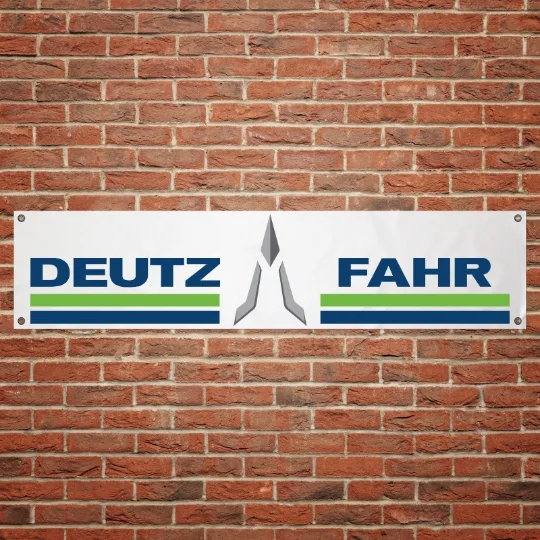 Deutz Fahr Reklama pvc apdaila tai, palapinės, Sporto apdaila, garažas, Vėliavos dirbtuvės, parduotuvė puošmena
