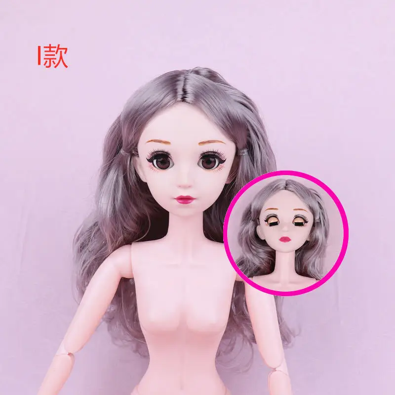 60cm BJD Doll 1/3 Jungtinio Kilnojamojo Nuogas Žmogaus Kūnas Plastiko Moterų Lėlės Galvą Nuogas Lėlės 