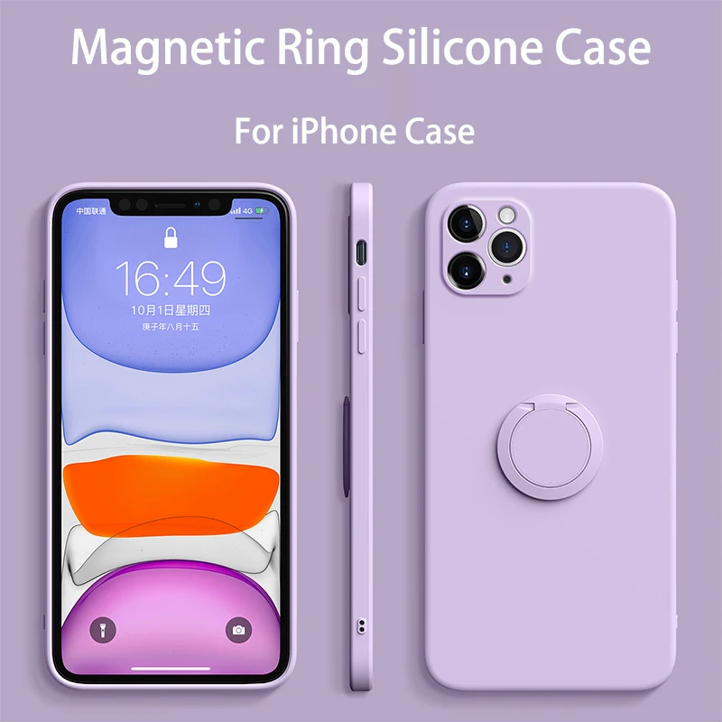 Magnetinis Skystis Silikono Atveju iPhone, 11 Atveju, Minkštas gaubtas, Skirtas 