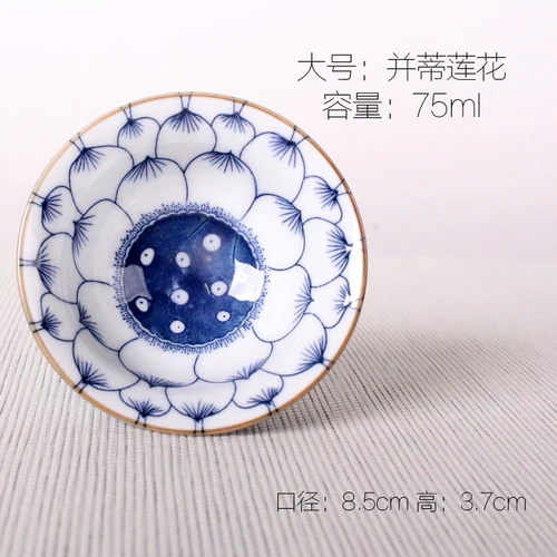 Kinijos Mėlynos ir Baltos spalvos Porceliano Arbatos Puodelio handpainted Asmens Meistras patys puodeliai 75 ml Kung Fu Teaware