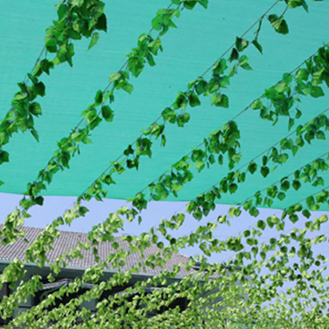 12pcs 230 cm Dirbtinis Gebenės Lapų Girlianda Augalai Plastiko žalia ilgai Vynuogių Netikrą Žalumynų, gėlių Namų puošimas, Vestuvių papuošimas