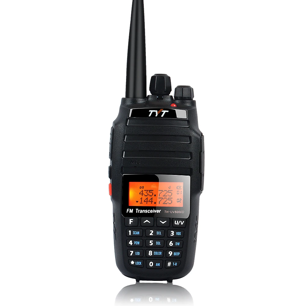 TH-UV8000D walkie talkie TYT 10W dviejų dažnių VHF&UHF kryžiaus juosta kartotuvas funkcinės Nešiojamų kumpis radijo 128CH w/3600m Baterija
