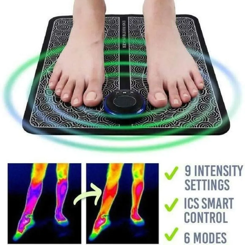 Kojų Masažo Pagalvėlė Elektros EMS Kojos Performavimas Foot Massager Trinkelėmis, Pagerinti Kraujo Apytaką, Sumažinti Skausmas, Raumenų Skausmas Masažo Kilimėlis