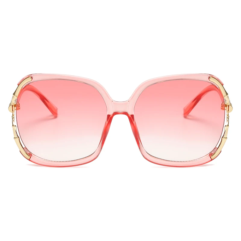 LongKeeper Prabangos Prekės ženklo Dizaineris Akiniai nuo saulės Moterims, Rožinė Aikštėje Negabaritinių Saulės Akinius Vairavimui UV400 Akiniai Gafas de sol