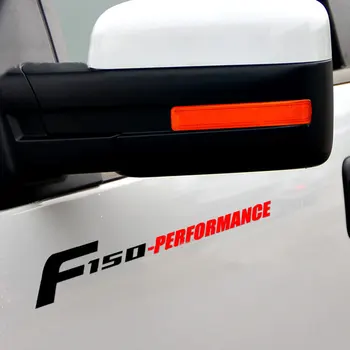 1Pair F-150 Efektyvumo Etiketes ir Lipdukus, skirtus Sunkvežimių, Auto, Automobilių Kėbulo Durų Lipdukai Ford F150