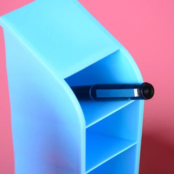 1Pcs 4 Skyriuje Desktop Storage Box Plastiko Organizatorius Kosmetikos Makiažas Stalas Turėtojas