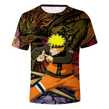 2018 Karšto Naruto Minato Namikaze 3D marškinėliai Vyrų/moterų Mados Karšto Animacija Naruto 3D Spausdinimo vyriški marškinėliai Drabužių