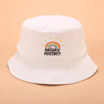 2019 Naujas Rainbow Kibiro Kepurę medvilnės Unisex Bob Kepurės Hip-Hop Gorras Vyrai, Moterys, panama vasaros saulės spalva Kibiro Kepurę