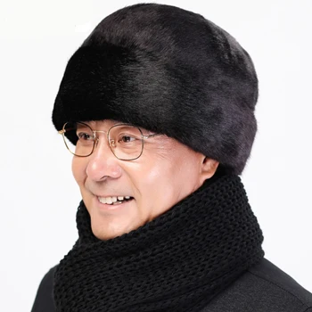 2020 M. Žiemą Kepurės Vyrų Bombonešis Skrybėlės Dirbtiniais Kailiais Bžūp Lauke Šilta Tirštėti Vyras Bžūp Retro Stilingas Sniego Kepurę Rusijos Klasikinės