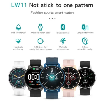 2020 Naujas LW11 Vyras Smart Watch Širdies ritmo Monitorius IP68 Vandeniui Fitness Tracker Laikrodis Užsakymą Veidus, klausytis Muzikos Smartwatch