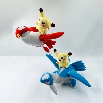 2020 Naujas Pokemon Elf Latios & Pikachu Pliušinis Lėlės Veiksmų Skaičius, Pokemon Pliušinis Latias & Pikachu Vaikų Žaislas Dovanos