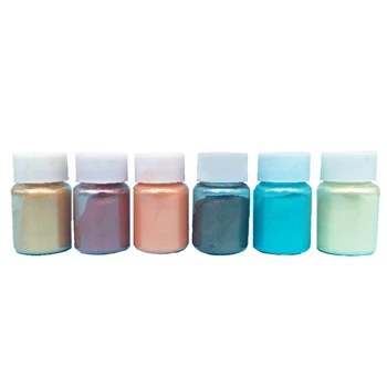 24 spalvų/set Dervos Dažų Spalvinga Žėručio Milteliai Epoksidinės Dervos Dažų Perlų Pigmentų 
