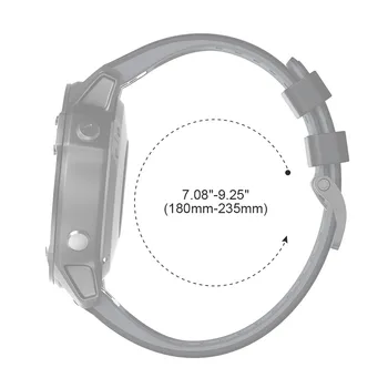26/22/20mm Watchband Garmin Fenix 6 6S 6X Pro 5 5X 5S Plius 3HR 945 935 Silikono Juosta Fenix6 Fenix5 Žiūrėti Easyfit Riešo Dirželis