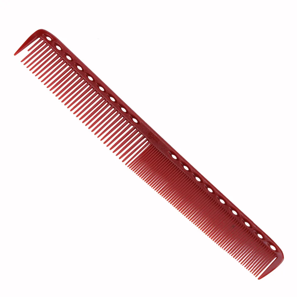 4pcs/set Anti-static Raudona, plaukų kirpimo Šukos plaukų iššukavimo Platic Tiesinimo Šukos Kirpykla Plaukų Skirtingos Konstrukcijos Šukos Rinkinys 