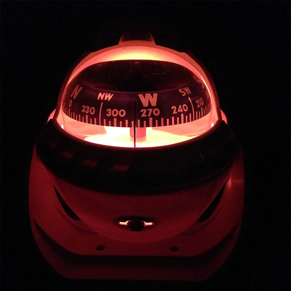 Aukšto Tikslumo Jūrų Pasukamas Kompasas Reguliuojamas Valtis Automobilių Navigacijos Padėties nustatymo Kompasas su LED Šviesa