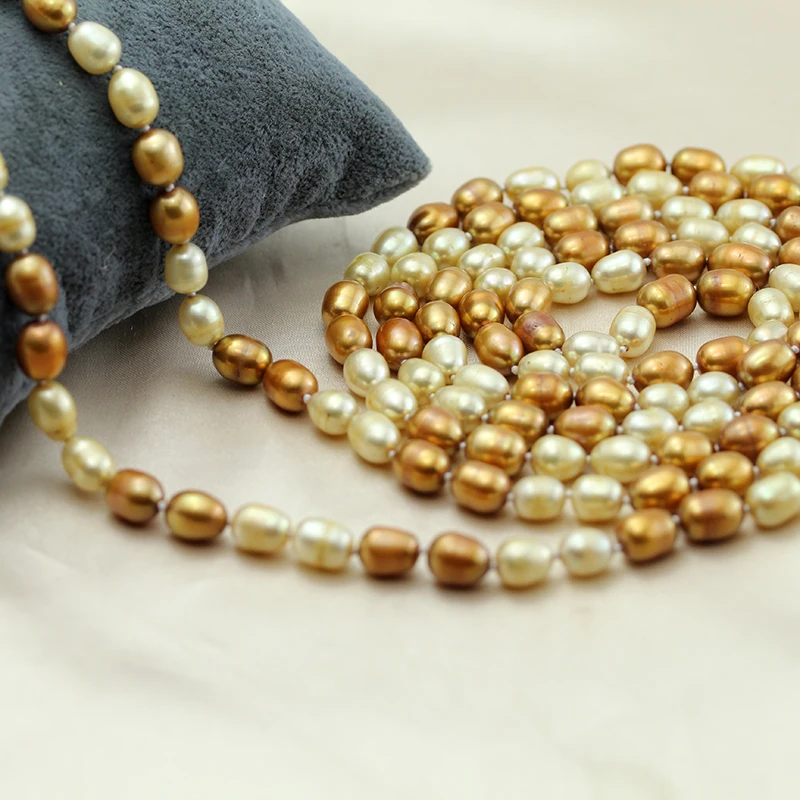 Ilgai gėlavandenių perlų vėrinį moterų,mados originali natūralių perlų karoliai vestuvių papuošalai mergina gimtadienis-geriausia dovana