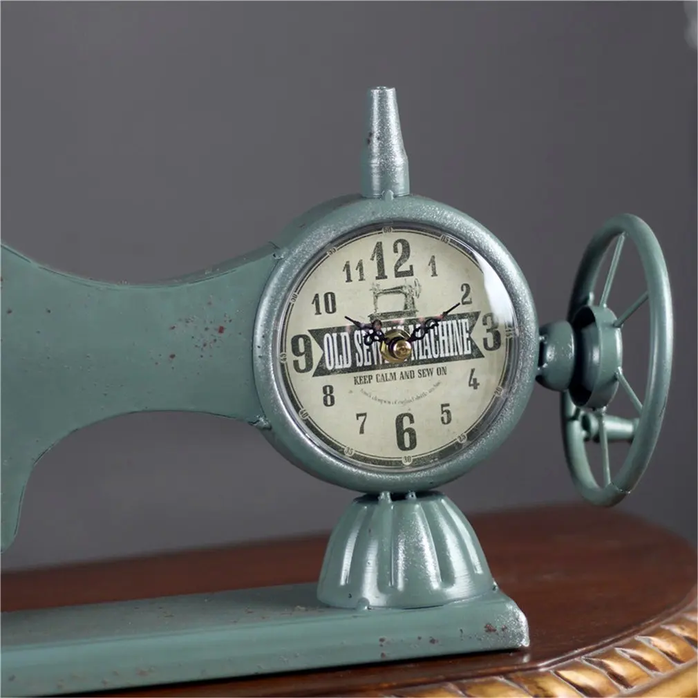 Stalviršio, Stalo Laikrodis Retro Siuvimo Mašina Geležies Sėdynės Laikrodis Apdailos Laikrodis Studijų Miegamojo Puošmena Laikrodis Namų Biurams