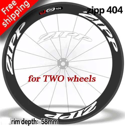 ZIPP 404 Firecrest Varantys nustatyti Lipdukų kelių dviratį Anglies kniedė, skirta ciklo priedai vandeniui Vinilo Antifade lipdukai Nemokamas pristatymas