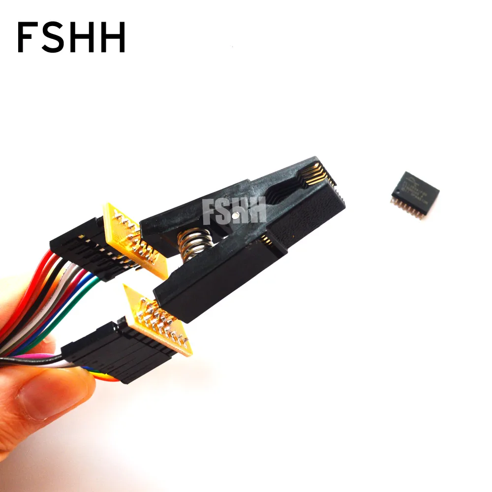 Atnaujinti versiją SOIC16 SOP16 Bandymo Įrašą SPI FLASH 25XXX-circuit programavimo adapteriai bandymo lizdas
