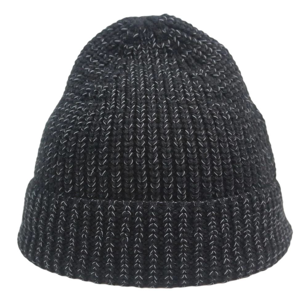 Unisex Mados Shine Black Megzti Skrybėlę Švyti Pagal Šviesos Žiemos Kepuraitė Sparkle Siūlų Skullies Bžūp Smėlio Spalvos