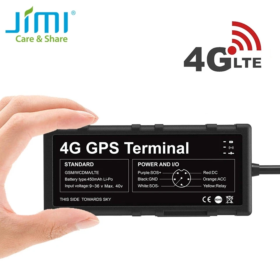 JIMI 4G GPS Tracker GV40 WIFI Hotspot, Vairuotojo Elgesys Vandeniui LTE Ieškiklis Su Naftos Cut-Off Vibracijos ACC Signalą SOS pagal PROGRAMĄ PC