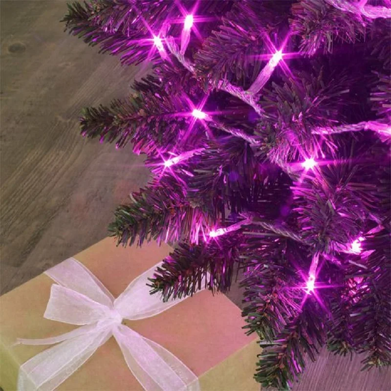 10M 100 LED GYPSOPHILA Kalėdų žiburiai, rausvos šviesos, atsparus vandeniui OMERIL grandinės žibintai IP65, naudotas pora